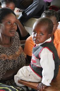 Mother in Zambian ante natal class speaks about the link between good food and how bright her child is