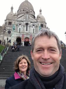 Joint selfie by the Sacre Coeur, Paris